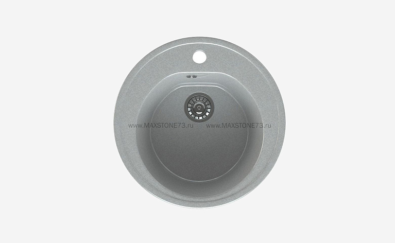 MAXSTONE Мойка глянцевая MS-2 (светло-серая) 505*505*200